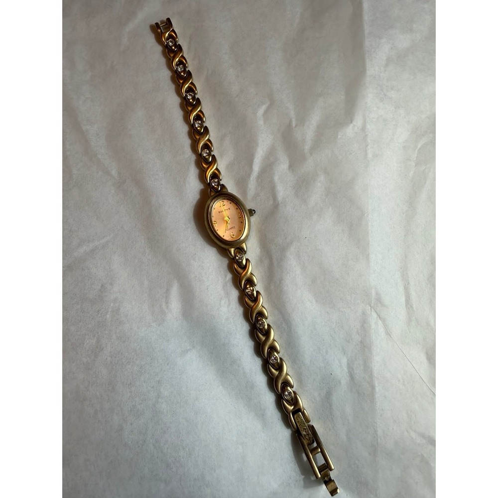 Elgin Ladies Rhinestone Watch (needs battery) - Picture 2 of 5